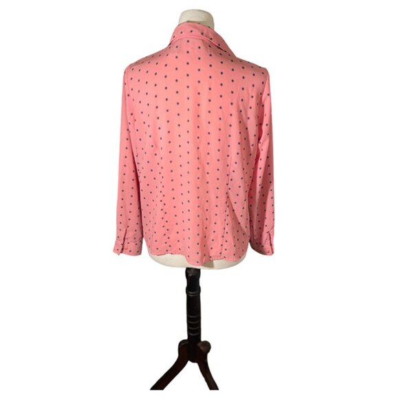Pink polka dotted blouse PM - Picture 3 of 5